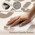 thumbnail image 6 of ODIKA 8'x10' Beige Brown Interlocking Chain Washable Area Rug Modern Mid Century Repeating Motif Contemporary for Living Room, Under Sectional, Family , Durable, Non-Slip, 6 of 7