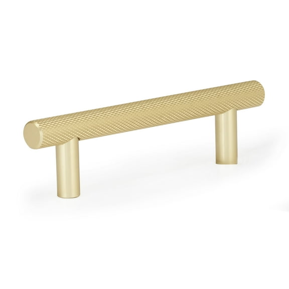 Confluence RBP30609BB Knurled Cabinet Pull, 96mm, Brushed Brass