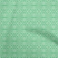 thumbnail image 1 of oneOone Cotton Poplin Light Green Fabric Asian Ikat Sewing Material Print Fabric By The Yard 56 Inch Wide, 1 of 4