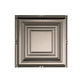 thumbnail image 2 of Fasade Easy Installation Portrait Brushed Nickel Glue Up Ceiling Tile/ Ceiling Panel (12" X 12" Sample), 2 of 3