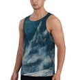 thumbnail image 2 of KLL Mysterious Moonlit Mountains Print Men's Muscle Gym Workout Stringer Tank Tops Bodybuilding Fitness T-Shirts Tank Tops Men-XX-Large, 2 of 7