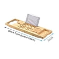 thumbnail image 2 of Bamboo Bathtub Tray Bath Tub Serving Tray Bamboo Bathtub Shelf Bathtub Rack Bath Tub Phone Holder Bamboo Bathtub Rack Bath Tub Serving Tray Toilet Extendable Shelf Bath Phone, 2 of 7