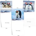 thumbnail image 4 of Penguins and Greetings - 20 Boxed Season's Greetings Cards with Envelopes (4 x 5.12 Inch) - Cute Family Christmas Cards for Kids - Assorted Notecard Set (2 Cards of 10 Designs) AM2951SGG-B2x10, 4 of 8