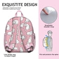 thumbnail image 3 of Watercolor Cat Artwork Student Backpack – Cute Cat Print Design With Cats And Hearts Pattern And Boho Cat Aesthetic, 3 of 5