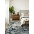 thumbnail image 2 of Rug Branch Contemporary Geometric  Blue Beige Indoor Area Rug - 4x6, 2 of 8