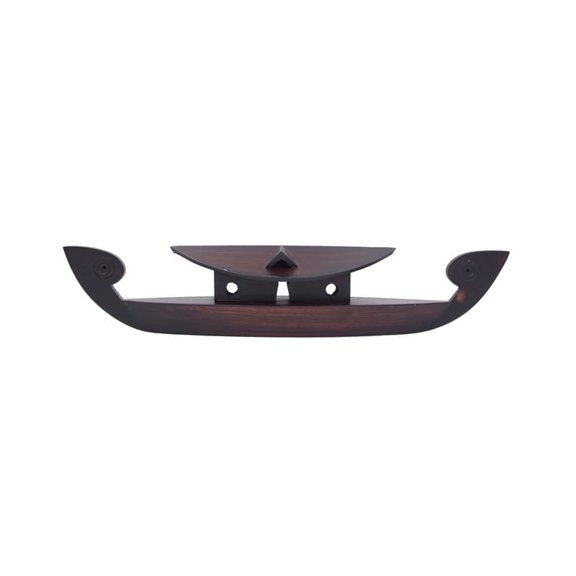 Serene Kettuvallam Miniature, 9 cm - Kerala’s Cultural Heritage, Brown Finish