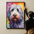 thumbnail image 4 of Komondor Dog Gift - Art Bedroom - Graffiti Dog Wall Art For Living Room Large Size Modern Home Wall Decor Abstract Canvas Wall Art Ready to Hang Size 11''x17'', 24''x36'', 4 of 4
