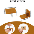thumbnail image 2 of 40 Pieces Tack-in Drawer Glides and Slides Furniture Glide Plastic Drawer Tack Glide with Nail for Repairing Dresser, 2 of 6
