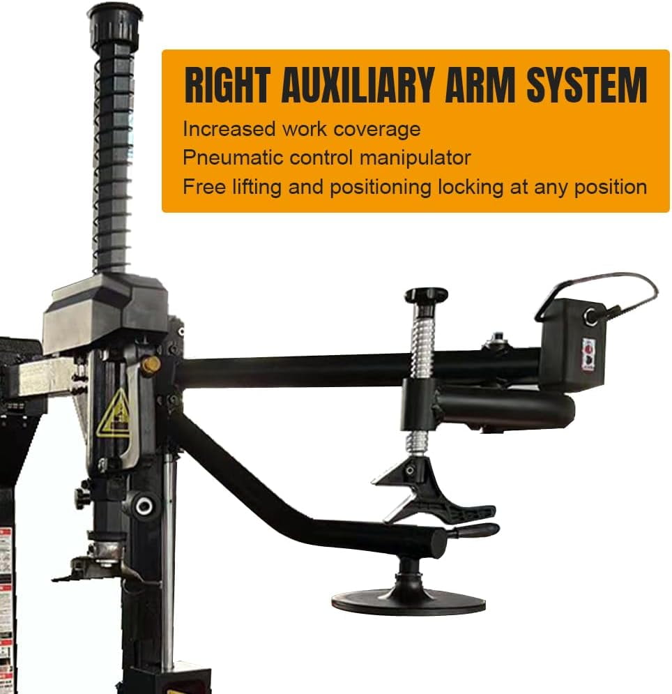 24'' Rim 1.5HP Tire Changer w/Assist Arm and 24'' Rim Tire Balancer Combo 5HP Air Compressor w/ 60Gal ASME Tank for Tire Repair and Wheel Balancing Garage Shop Equipment w/ 1 Year Full Warranty