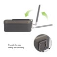 thumbnail image 3 of Camping Lunch Box, Portable Aluminum Food Container With Foldable Handle For Outdoor Cooking, 6.5 X 3.9 X 2.6", 3 of 8