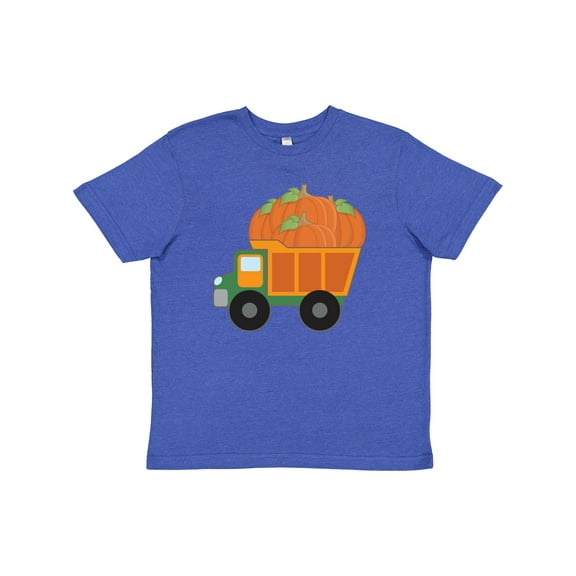 Inktastic Pumpkin Truck Thanksgiving Halloween Youth T-Shirt