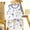 Blue, variant on Pretxorve Kids Girls Boys Outfit Set Summer Print Crew Neck Tank with Shorts Loungewear 2 Piece Outfits 6M-8Y