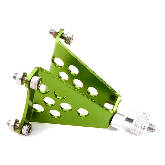 Integy RC Toy Model Hop-ups C26844GREEN Machined Alloy Spare Tire Mount w/12mm Hex for 1/10 Scale Rock Crawler