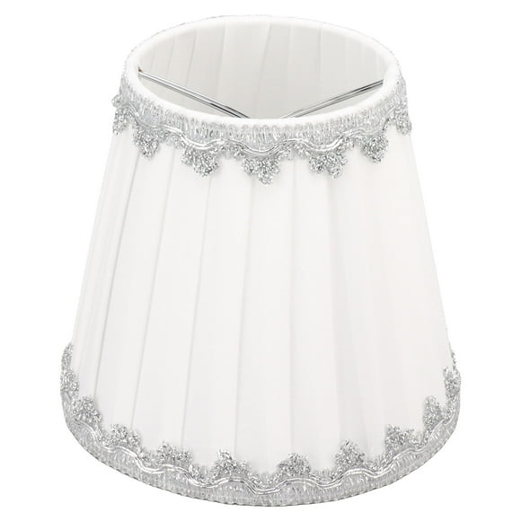 Candle Light Shade, Cloth Lampshade 6Pcs Clip On Bulb Type Lighting Transmission Simple For Hotel