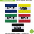 thumbnail image 4 of Champion Sports Youth Captain’s Arm Band, Green - Unisex Woven Elastic Nylon Captain Arm Bands for Soccer, Football, Basketball and More - Premium Team Sports Accessories for Kids, 4 of 4