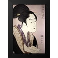 thumbnail image 2 of Utamaro, Kitagawa 11x14 Black Modern Framed Museum Art Print Titled - Portrait of a Woman, 2 of 5