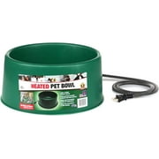 P-60 1.5 Gallon 60 Watt Heated Pet Water Bowl, Thermostatic Control & Anti Chew Cord, Green (3 Pack)