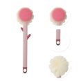 thumbnail image 3 of Unique Bargains 1pc Long Handle Double-sided Bath Brush for Bathing and Showering Pink, 3 of 5