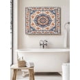 thumbnail image 6 of Blue Burnt Orange Boho Wall Art for Living Room,Canvas Picture Wall Decor for Bathroom Bedroom,Antique Southwestern Ethnic Painting Artwork for Office Kitchen Hallway Dining Room Home Decor 16"x20", 6 of 8