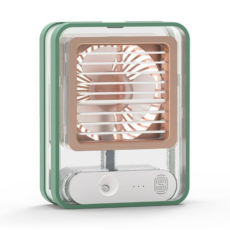 

TureClos Portable Personal Misting Fan Bedroom Bedside LED Water Humidifier Quiet Operation Mist Cooling Device for Household Office Indoor