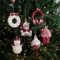 thumbnail image 7 of Christmas Tree Pendant Decorations, 4 Inches Hanging Sequins Headset Ornaments for Xmas Tree Winter New Year Party Supplies(C), 7 of 7