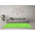 thumbnail image 3 of Ahgly Company Indoor Rectangle Solid Green Modern Area Rugs, 7' x 9', 3 of 4