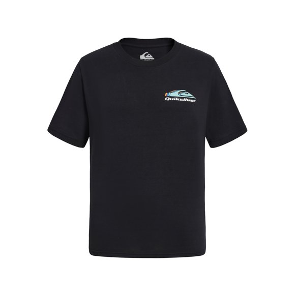 Camiseta Quiksilver 14-16 Negro con Logotipo Gráfico
