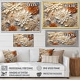 thumbnail image 4 of Designart "Beige Blooms Of Zinnias" Zinnias Floater Framed Wall Decor, 4 of 5