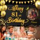 thumbnail image 5 of Banner de decoración de cumpleaños AUBAO Happy 81er Birthday, 5 of 7