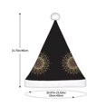 thumbnail image 3 of Haiem Colorful Mandala Pattern Santa Hat Confortable Velvet Christmas Hat for Christmas Party Favors Fit for Adults Men Women, 3 of 6