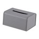 thumbnail image 4 of Funda de piel sintética para caja de pañuelos, dispensador de pañuelos, soporte para pañuelos, almacenamiento decorativo Gris, 4 of 9