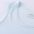 thumbnail image 5 of Boy Shirts Children Summer Lightweight Plain Colored Round Neck Sleeveless Lyocell Pullover Boys' Tops, Tees Blue 15 Years-16 Years, 5 of 7