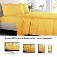 thumbnail image 3 of SGI Bedding Microfiber Made Bed Sheet Set - Queen Size Sheets Microfiber Sheets Soft, Durable Sheets 15" Deep Golden, 3 of 7