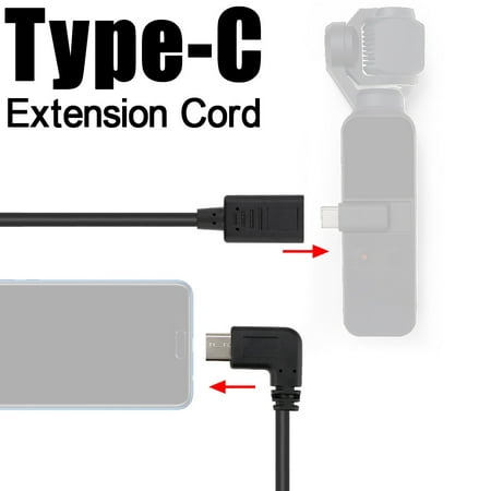 Type-C USB-C Extension Cord Data Sync Extend Adapter Cable For 2019 hotsales DJI OSMO (Best New Cable Shows 2019)