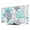 Dark Blue Teal Grey, variant on TV Cover 43'', Blue Grey Coral Coastal Elastic Stretch TV Screen Dust Cover Indoor, Summer Beach Seaside Nautical Washable Anti-Dust Protector Covers, Universal Fit for Flat Curved LED LCD TVs