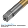 thumbnail image 4 of Unique Bargains M22 x 2.5 Titanium Coated M35 High Speed Steel Straight Flute Metric Thread Screw Tap, 4 of 6