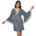 thumbnail image 1 of Moomaya Peignoir Imprimé pour Femmes Robe de Chambre Courte en Coton Peignoir d'Été, 1 of 6
