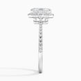 thumbnail image 3 of Dash Jewelry 2.1 Ct Asscher Cut VVS1/D Moissanite Engagement Ring - 14K White Gold Plated Wedding Ring - Moissanite Ring for Women's - Moissanite Anniversary Ring Wife - Daily Wear Moissanite Ring, 3 of 6