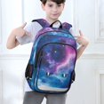 thumbnail image 6 of FORMRS Unisex School Backpack 17" Student Travel Bag with Laptop Compartment, Galaxy Pattern, 6 of 7