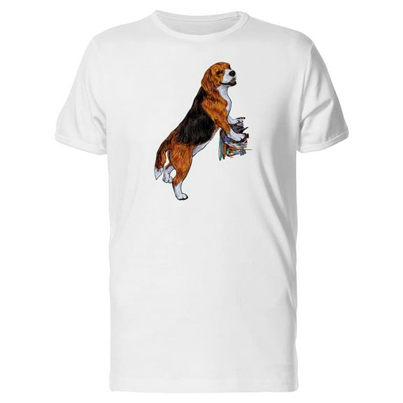 Cool Beagle, Lovely Dog T-Shirt Men -Image by Shutterstock, Male 3X-Large