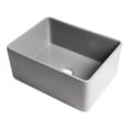 thumbnail image 2 of Pemberly Row Gray Matte Smooth Apron 24" x 18" Single Bowl Fireclay Farm Sink, 2 of 9