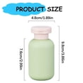 thumbnail image 4 of Travel Bottle with Flip Cap, Plastic Small Travel Shampoo Bottle, Leak Proof Squeeze Bottle, Refillable Travel Container for Creams, Lotion, Foundation, Shampoo, Conditioner, 2 Pcs, 3.86x1.89", 4 of 4