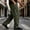 Army Green, variant on Men's Corduroy Dress Pants Classic Casual Old Money Pants Elastic Waist Straight Leg Loose Fit Streetwear Commuting with Multi Pockets Khaki