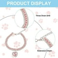 thumbnail image 5 of QHUDLV YXRRVING Dog Diamante Collar Necklace Puppy Crystal Bling Pet Accessories For Puppy H3p4 Co Pendant Kitten Crystal, 5 of 5
