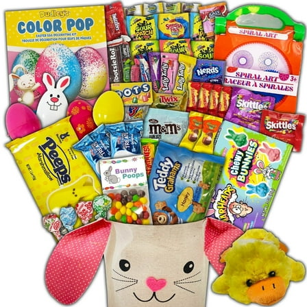 Fun Flavors Box Pink Easter Basket Fillers Candy Chocolates Snacks Gift Box