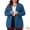 Lake Blue, variant on DARING DIVA Women's Plus Size Office Work Button Long Sleeve 1X Burgundy