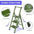 thumbnail image 5 of 600lbs Capacity Foldable Step Stool for Adults - Lightweight, Sturdy Steel Ladder with Anti-Slip Pedals, Portable Design for Home, Kitchen & Office Use, Stool Foldable, 5 of 7