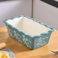 thumbnail image 2 of Loaf Pan Bread Pan Ceramic loaf pans for baking Porcelain Baking Pans Nonstick Blue Green, 2 of 5