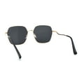 thumbnail image 4 of Womens Optical Quality Metal Rim Butterfly Chic Curved Arm Sunglasses Gold Black, 4 of 4
