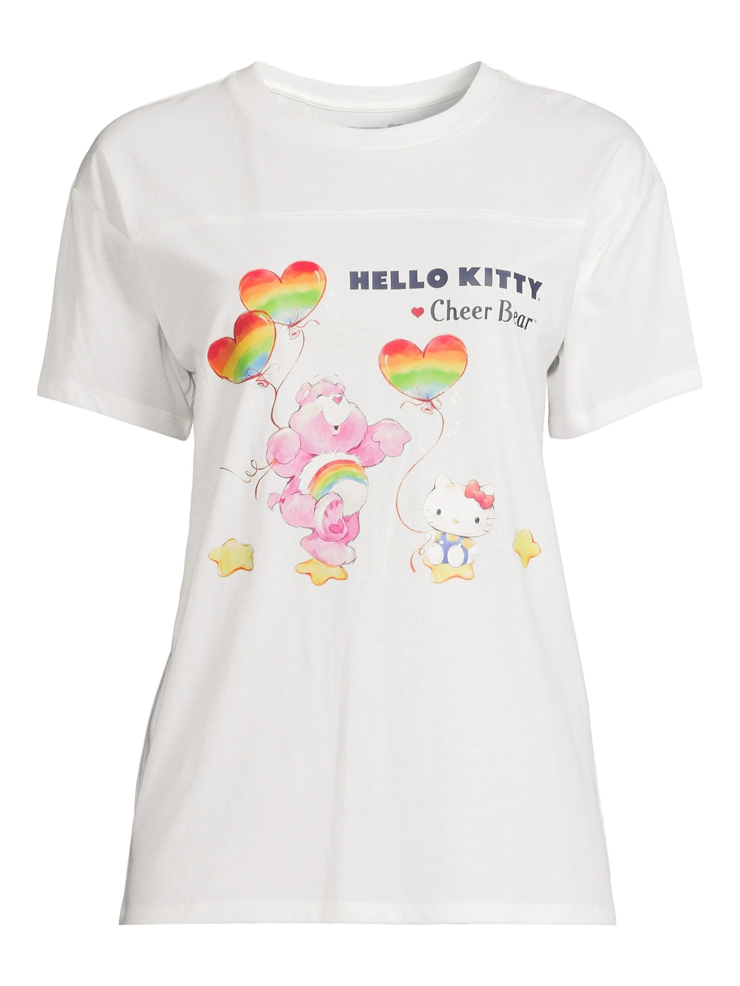 Hello Kitty and Friends x Care Bears Juniors Graphic T-Shirt, Sizes XS-XXXL